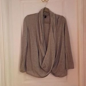 XL Cowl neck/ cross front shirt